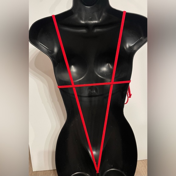 Red G-String Bodysuit - Picture 2 of 2